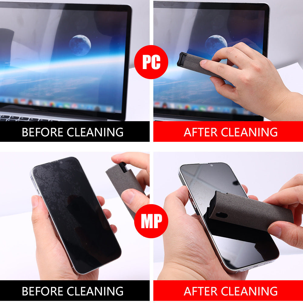 Portable Screen Cleaner Kit, before after