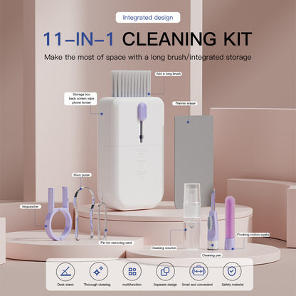 Ultimate Clean Pro 11-in-1 Portable Cleaning Kit – Effortlessly Maintain Your Computer, Phone & Earbuds