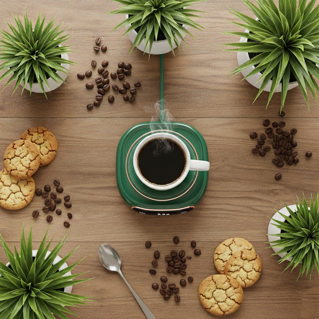 Smart Coffee Mug Warmer – USB Constant Temperature Coaster